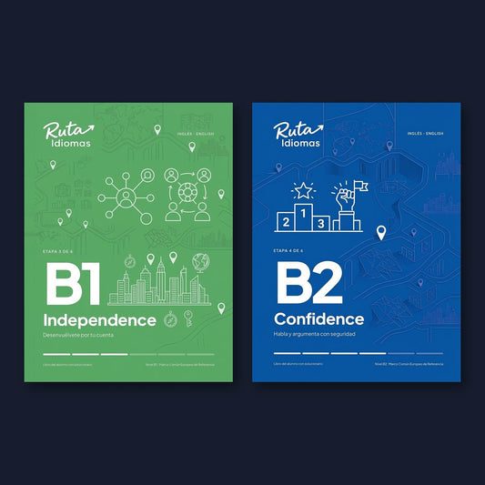 Pack Intermedio de inglés B1 + B2: dos libros en PDF